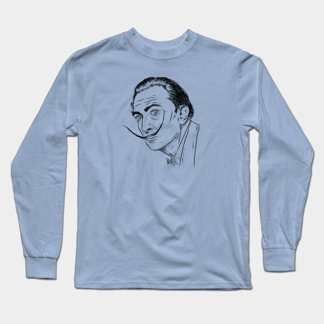 Salvador Dali Long Sleeve T-Shirt by michaelkdamron